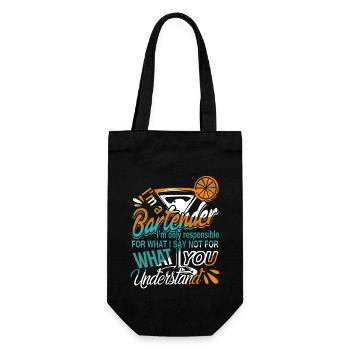 Bartender I'm A Bartender - Gift Bag for Bottles - black - Front