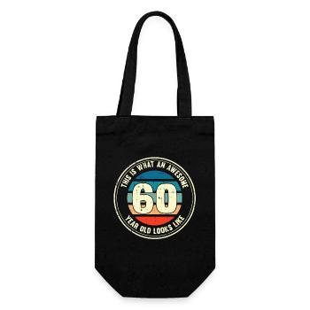 60e anniversaire pour que vous voyiez avec 60 cadeaux rétro - Sac à bouteille - noir - Devant