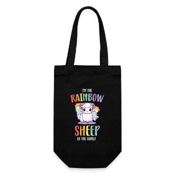 Rainbow Sheep LGBT Lesbian Gay Community Pride - Sac à bouteille - noir - Devant