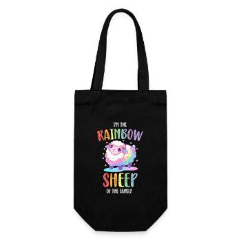 Rainbow Sheep LGBTQ Transgender Pride Community - Sac à bouteille - noir - Devant