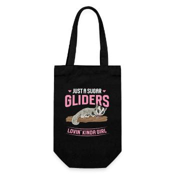 Kurzkopfgleitbeutler Sugar Glider - Geschenkbeutel für Flaschen - Schwarz - Vorne