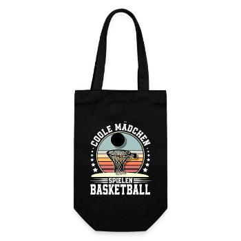 Basketball Basketballerin Frauen Basketball - Geschenkbeutel für Flaschen - Schwarz - Vorne