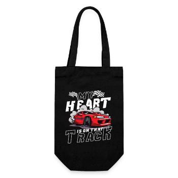 Race Car Dirt Track Racing Funny Racer Race Car - Geschenkbeutel für Flaschen - Schwarz - Vorne