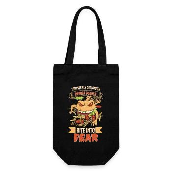 Horror Burgers Fast-Food Halloween Nourriture effrayante Monste - Sac à bouteille - noir - Devant