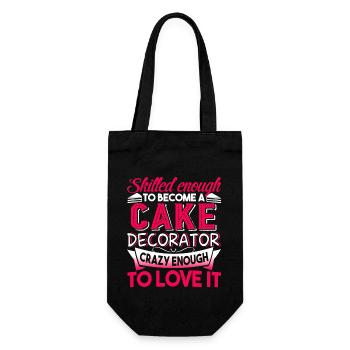 Skilled Enough To Become A Cake Decorator - Gift Bag for Bottles - black - Front