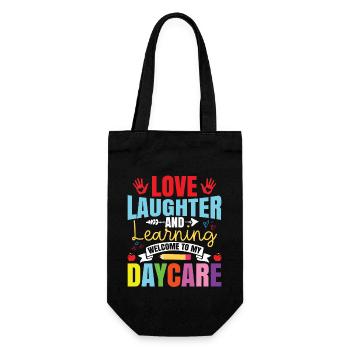 Welcome To My Daycare - Gift Bag for Bottles - black - Front