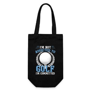 I'm Not Addicted To Golf - Gift Bag for Bottles - black - Front