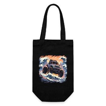 Monster truck - Gift Bag for Bottles - black - Front