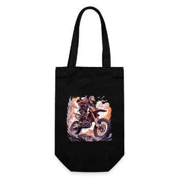 Motocross Dirt Bike Motocross Motocross Motorcycle - Gift Bag for Bottles - black - Front