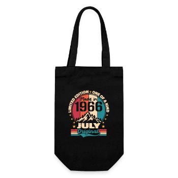 1966 Anniversaire Millésime Fabriqué Juillet 1966 - Sac à bouteille - noir - Devant