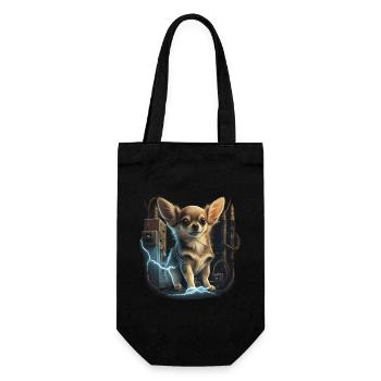 Chihuahua | Électricien Travailleur Électrique - Sac à bouteille - noir - Devant