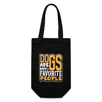 Golden Retriever Mom Dog Puppie Dog Sitter - Gift Bag for Bottles - black - Front