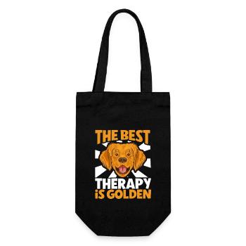 Golden Retriever Mom Dog Puppie Dog Sitter - Gift Bag for Bottles - black - Front