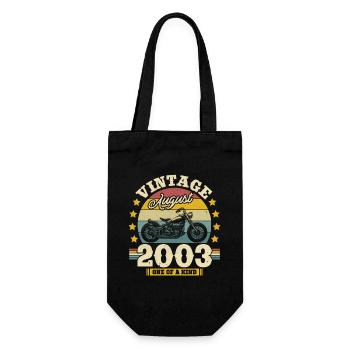 Birthday Gift August 2003 - Gift Bag for Bottles - black - Front