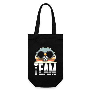 Table Tennis Team - Gift Bag for Bottles - black - Front