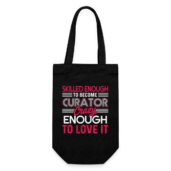 Curator Skilled Enough To Become Curator - Gift Bag for Bottles - black - Front