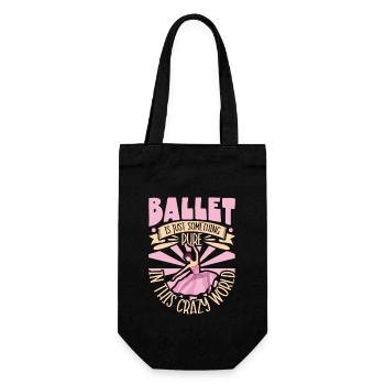 Ballet Ballerine Danse Danseuse Danse Ballet Cadeau - Sac à bouteille - noir - Devant