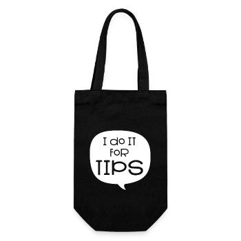 Serveuse au bar du restaurant - Sac à bouteille - noir - Devant