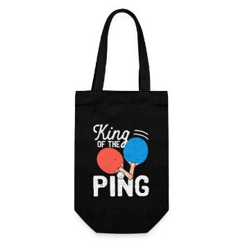 King Of The Ping Drôle Table de Tennis De Table - Sac à bouteille - noir - Devant