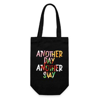 Another Day Another Slay Motivational - Gift Bag for Bottles - black - Front