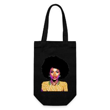 Black Woman - Geschenkbeutel für Flaschen - Schwarz - Vorne