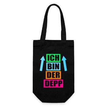 Junggesellenabschied Poltern Polterabend JGA - Geschenkbeutel für Flaschen - Schwarz - Vorne