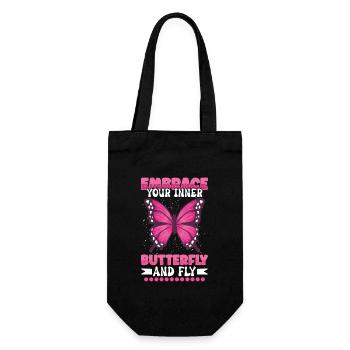 Insect Butterfly Monarch Monarch Habitat - Gift Bag for Bottles - black - Front
