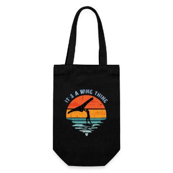 It s a Wing Thing Hydrofoil Wingfoil Wingfoiling - Gift Bag for Bottles - black - Front