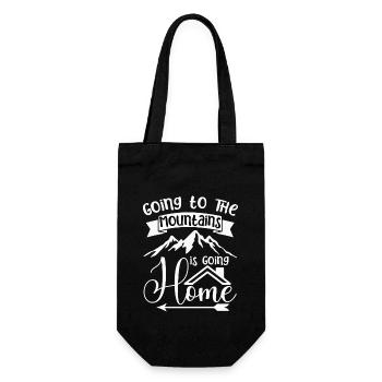 Aller à la montagne, c’est rentrer à la maison pour les athlètes - Sac à bouteille - noir - Devant