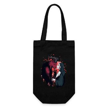 Vergib mir Vater - vom Teufel besessen - Geschenkbeutel für Flaschen - Schwarz - Vorne
