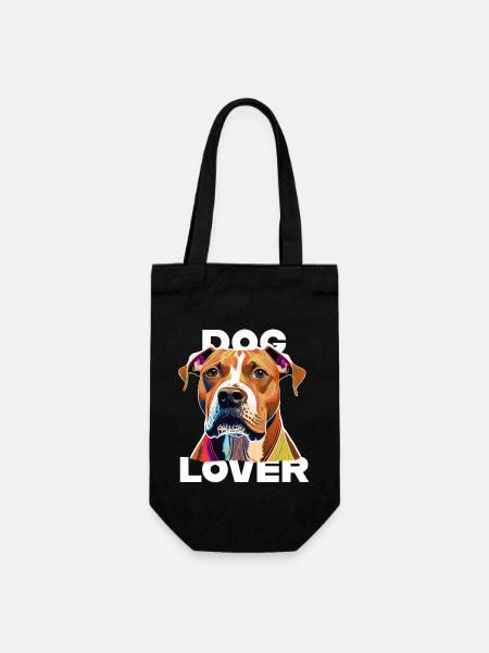 Dog Lover American Stafford - Geschenkbeutel für Flaschen - Schwarz