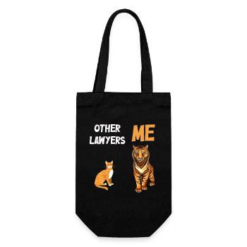 Other Lawyers Me Tiger Cat - Gift Bag for Bottles - black - Front