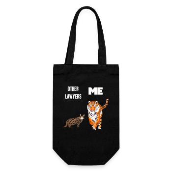 Andere Anwälte Me Tiger Cat - Geschenkbeutel für Flaschen - Schwarz - Vorne