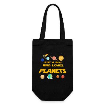 Juste un garçon qui aime les planètes du système solaire - Sac à bouteille - noir - Devant