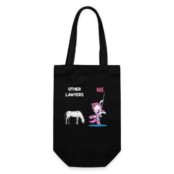 Autres avocats Me Licorne Cheval - Sac à bouteille - noir - Devant