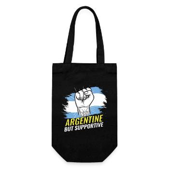 Pas argentin mais un drapeau argentin de soutien - Sac à bouteille - noir - Devant