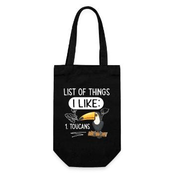 Toucan Bird Rainforest - Gift Bag for Bottles - black - Front