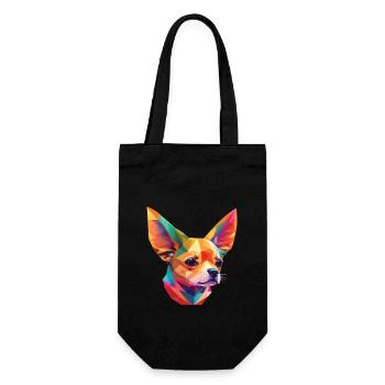 Chihuahua chien grand chien design animal drôle - Sac à bouteille - noir - Devant