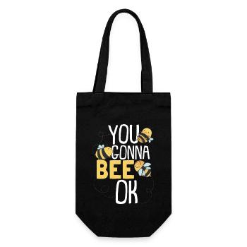 You Gonna Bee Ok - Gift Bag for Bottles - black - Front