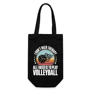 Volleyball - Gift Bag for Bottles - black - Front