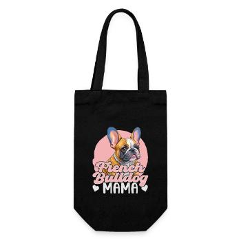 Maman bouledogue française - Sac à bouteille - noir - Devant