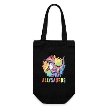 Allysaurus Lover LGBT Transgender Community Lover - Geschenkbeutel für Flaschen - Schwarz - Vorne