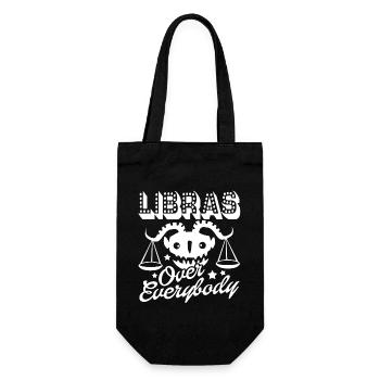 Libra Libras Over Everybody Horoscope - Gift Bag for Bottles - black - Front