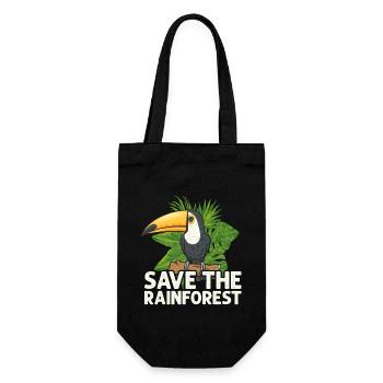 Toucan Bird Rainforest - Gift Bag for Bottles - black - Front