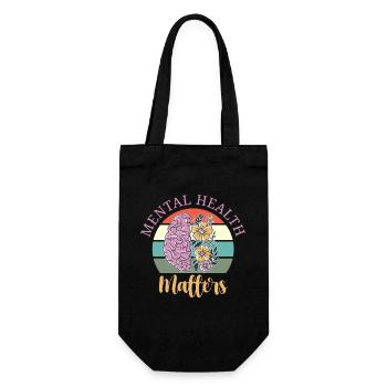 Thérapeute en santé mentale - Sac à bouteille - noir - Devant