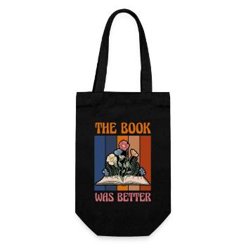 Le livre était meilleur ver de bibliothèque Sassy - Sac à bouteille - noir - Devant