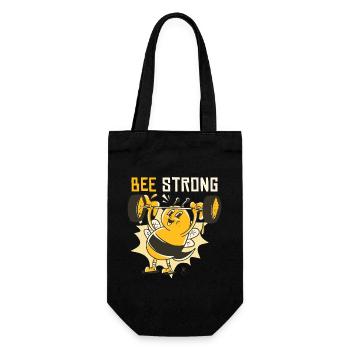Bee Strong - Gift Bag for Bottles - black - Front