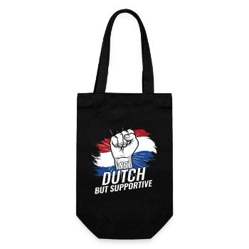 Pas néerlandais mais favorable Pays-Bas Pays du drapeau - Sac à bouteille - noir - Devant