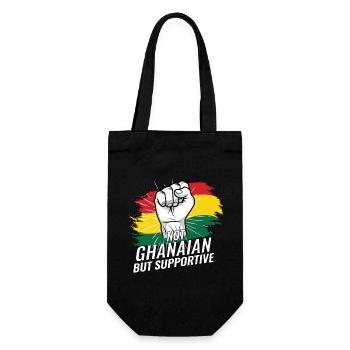 Pas ghanéen mais favorable au Ghana - Sac à bouteille - noir - Devant
