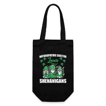Naturopathy Doctors St. Patrick's Day Costume - Gift Bag for Bottles - black - Front